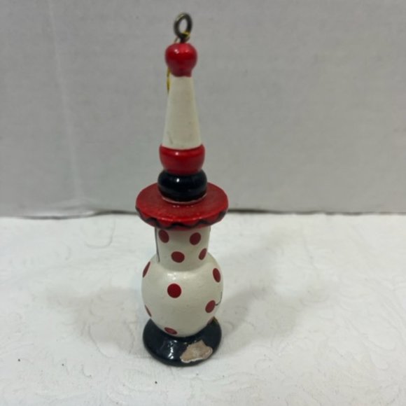 VTG Wooden Circus Clown Christmas Ornament Avon Gift Collection 4" - Picture 2 of 9